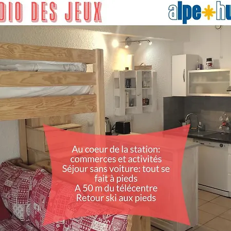 Des Jeux - Alpe D'huez Hyper Centre - 4-5 Personnes - Wifi * Huez